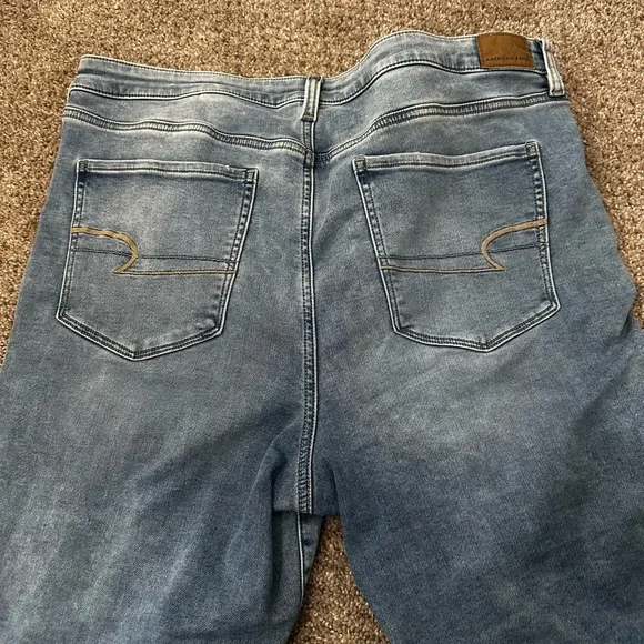 American Eagle Outfitters Blue Distressed Skinny Jeans - Picture 5 of 5